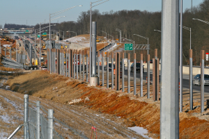 Haltern am See / Nottuln: Baustelle auf der A43 in der Nähe von Lavesum heute, am 30.09.2025
